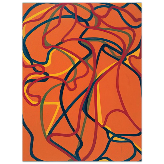 Brice Marden - 6 Red Rock 1 - 2002 Fine Art Poster - Default Title