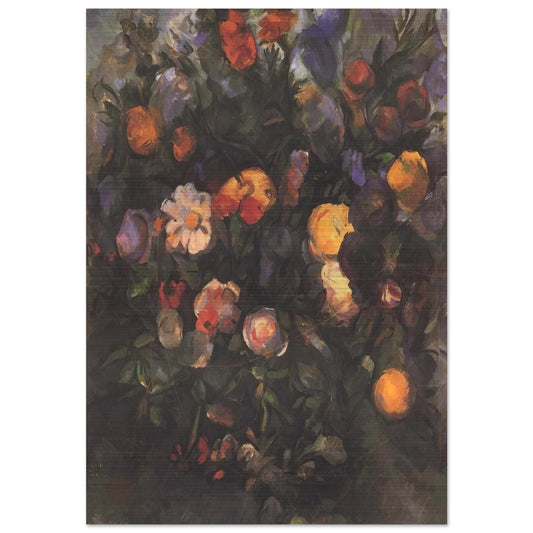 Vase of Flowers - Paul Cézanne Brushed Aluminum Print - 70x100 cm / 28x40 inches | Paul Cézanne Aluminum Print | Paul Cézanne Prints