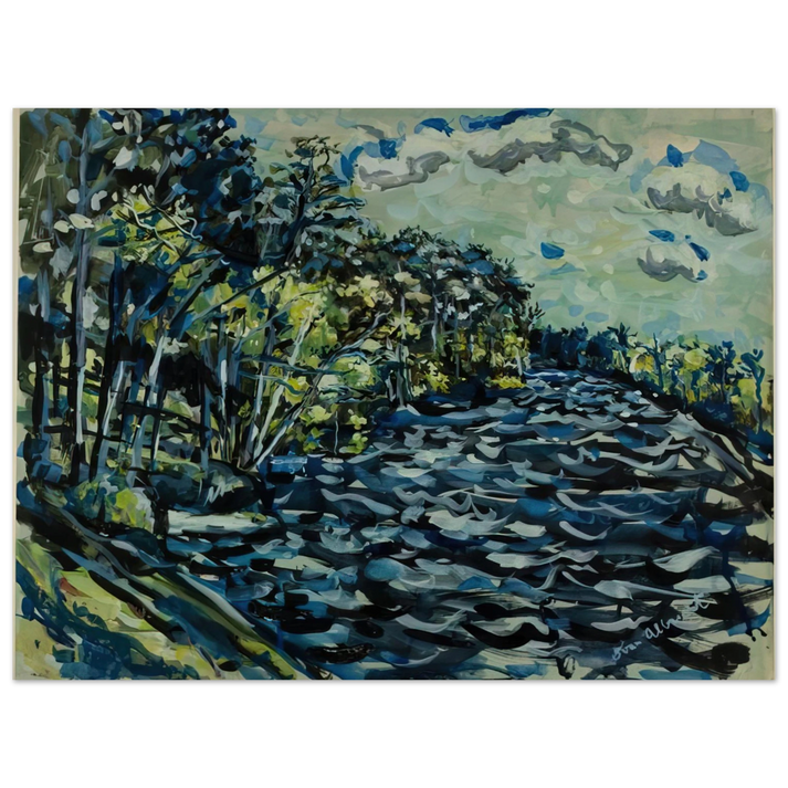 Ivan Albright - ST MARY S BLACK RIVER IS BLUE GEORGIA 1964  75x100 cm / 30x40inches Fine Art Poster