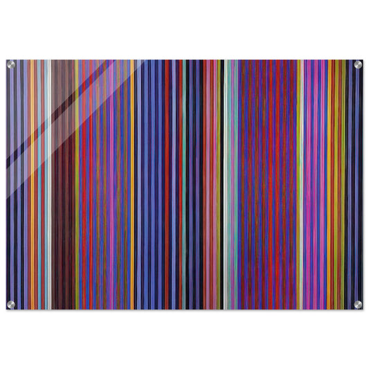 Red Witch - 1966 - Gene Davis Acrylic Print - 70x100 cm / 28x40″ inches | Gene Davis Wall Art | Gene Davis Prints