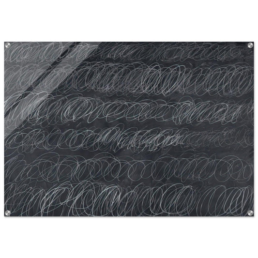 Cold Stream - Cy Twombly Acrylic Print - 70x100 cm / 28x40″ inches