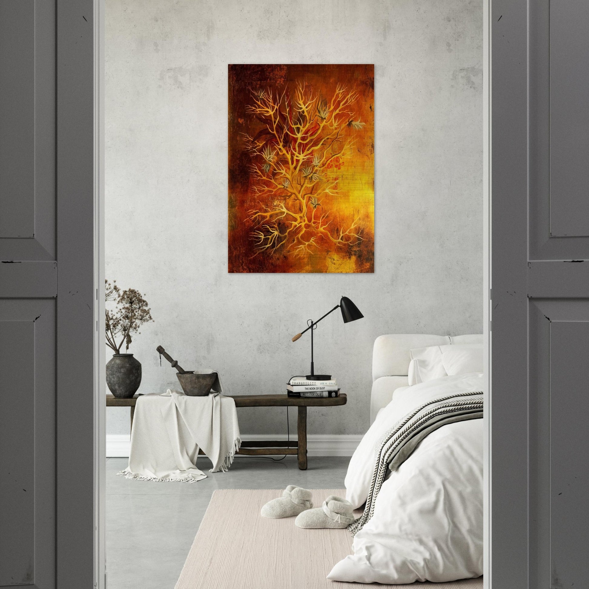 PLANT 1960 - Remedios Varo Brushed Aluminum Print - 70x100 cm / 28x40 inches | Remedios Varo Aluminum Print | Remedios Varo Prints