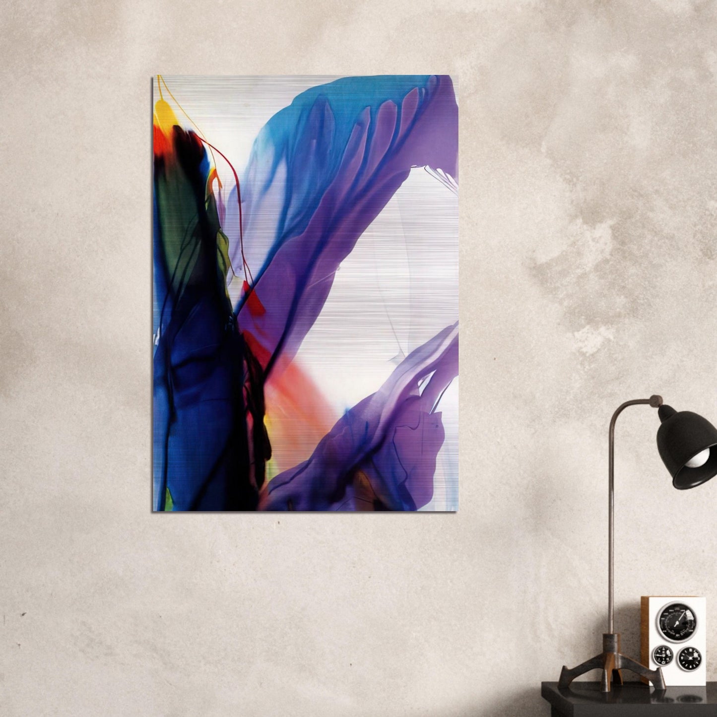 Phenomena Yonder Near - 1964 - Paul Jenkins Brushed Aluminum Print - 70x100 cm / 28x40 inches | Paul Jenkins Aluminum Print | Paul Jenkins Prints