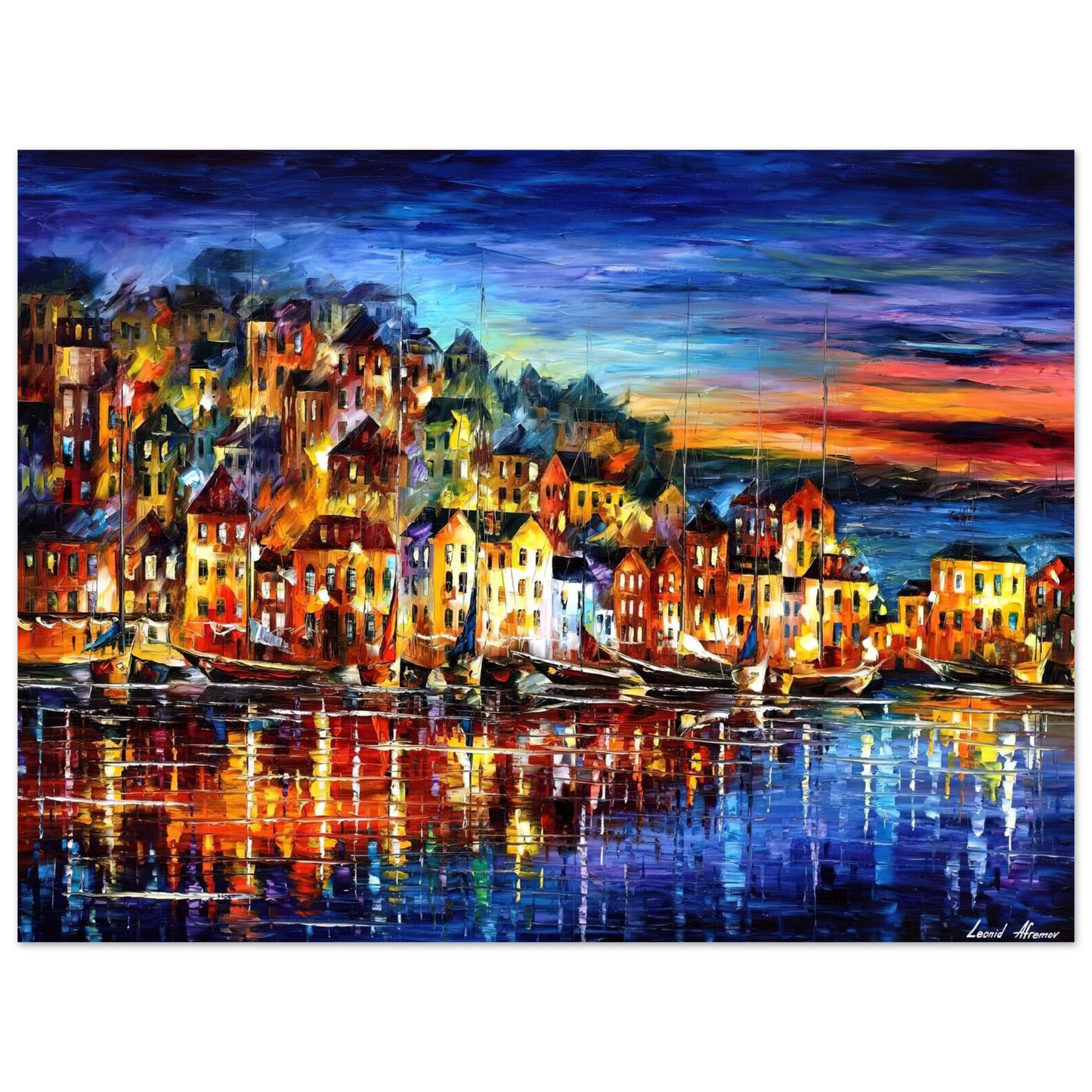 Leonid Afremov - Leonid Afremov Fine Art Poster - 13x18 cm / 5x7 inches