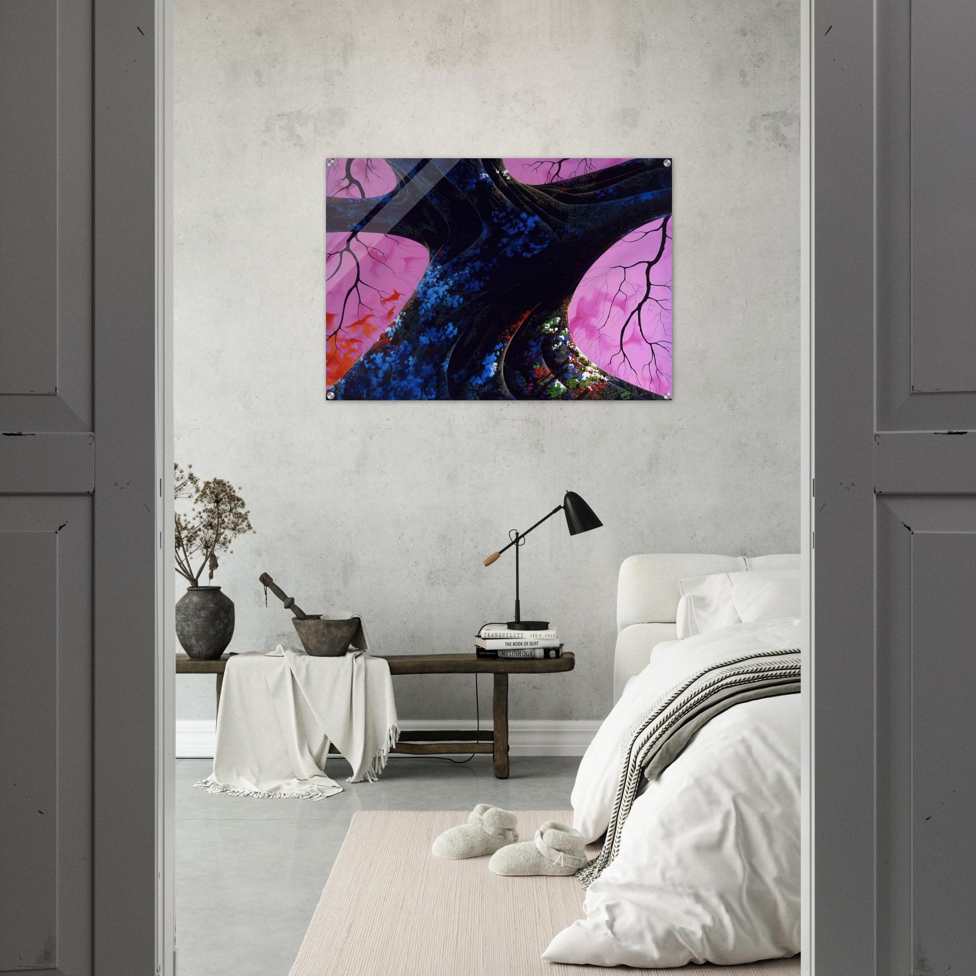 Giant Oak - Eyvind Earle Acrylic Print - 70x100 cm / 28x40″ inches | Eyvind Earle Wall Art | Eyvind Earle Prints