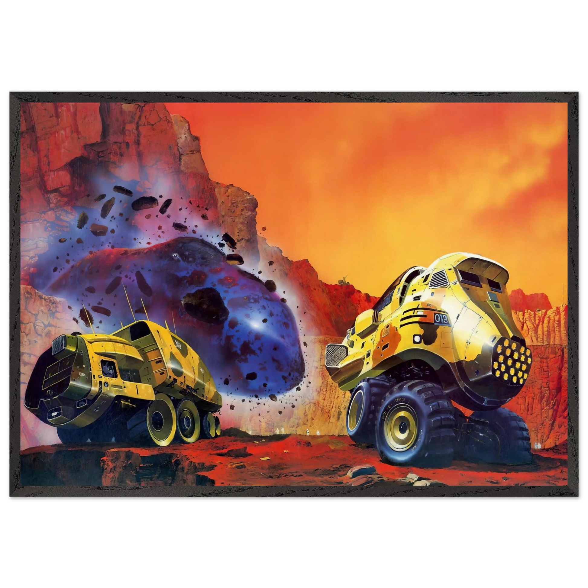 Chris Foss N7 - Chris Foss Framed Art Print – Black Wooden Frame - Default Title - -Framed Art Print
