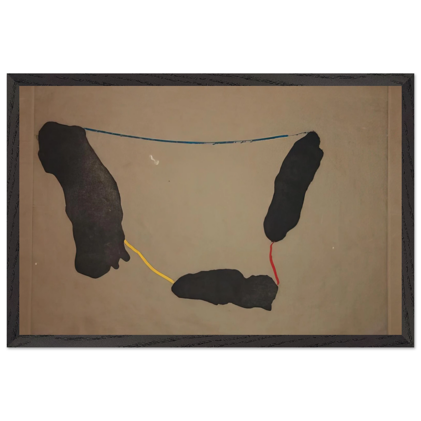 Helen Frankenthaler - Connected By Joy - 1973 Wall art - 21x29.7 cm / 8x12" - Premium Wooden Framed Poster With Fine Art Paper - Wood frame