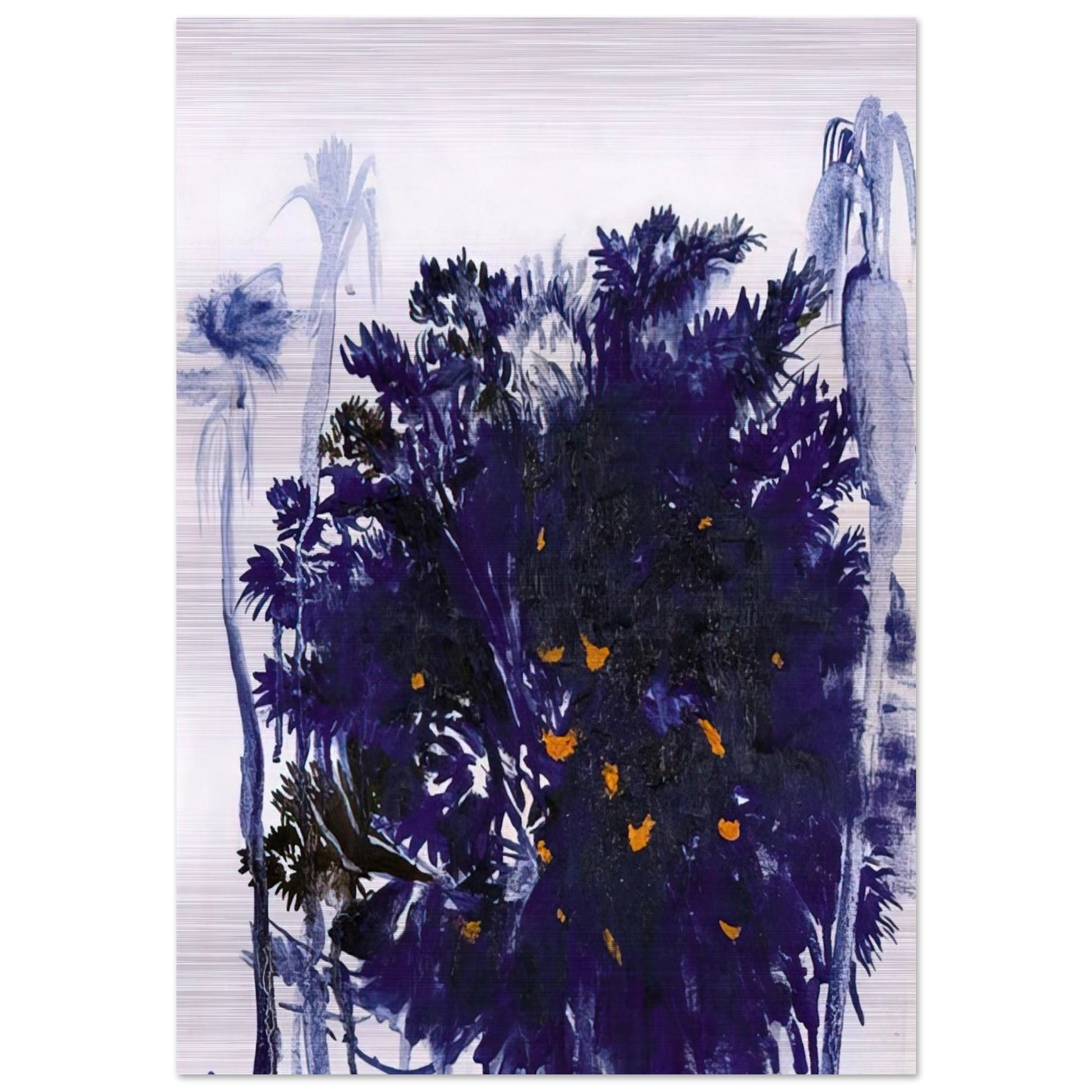 Moreton Bay Fig and Palm Trees - figurative - Brett Whiteley Brushed Aluminum Print - 70x100 cm / 28x40 inches | Brett Whiteley Aluminum Print | Brett Whiteley Prints