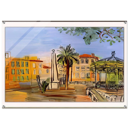 THE SQUARE IN HYERES - Raoul Dufy Acrylic Print - 70x100 cm / 28x40″ inches