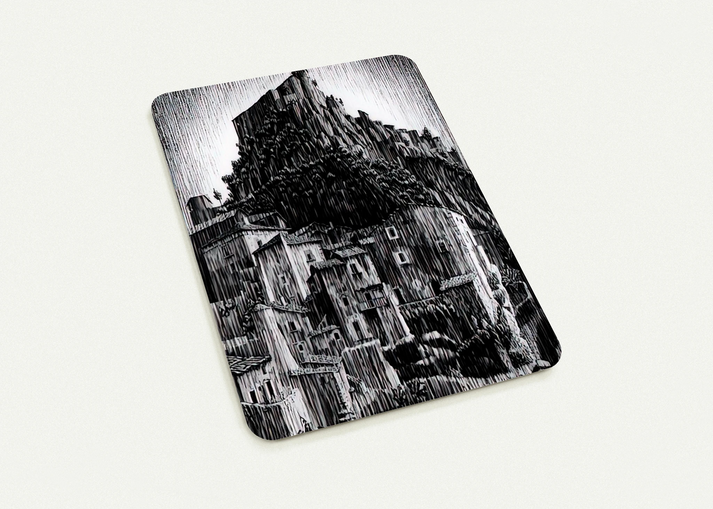 CERRO AL VOLTURNO ABRUZZI JANUARY 1930 1930 By MC Escher Pack of 10 Post Cards | MC Escher Post Cards | A6 (10.5 x 14.8 cm) - 4.1 x 5.8 inches