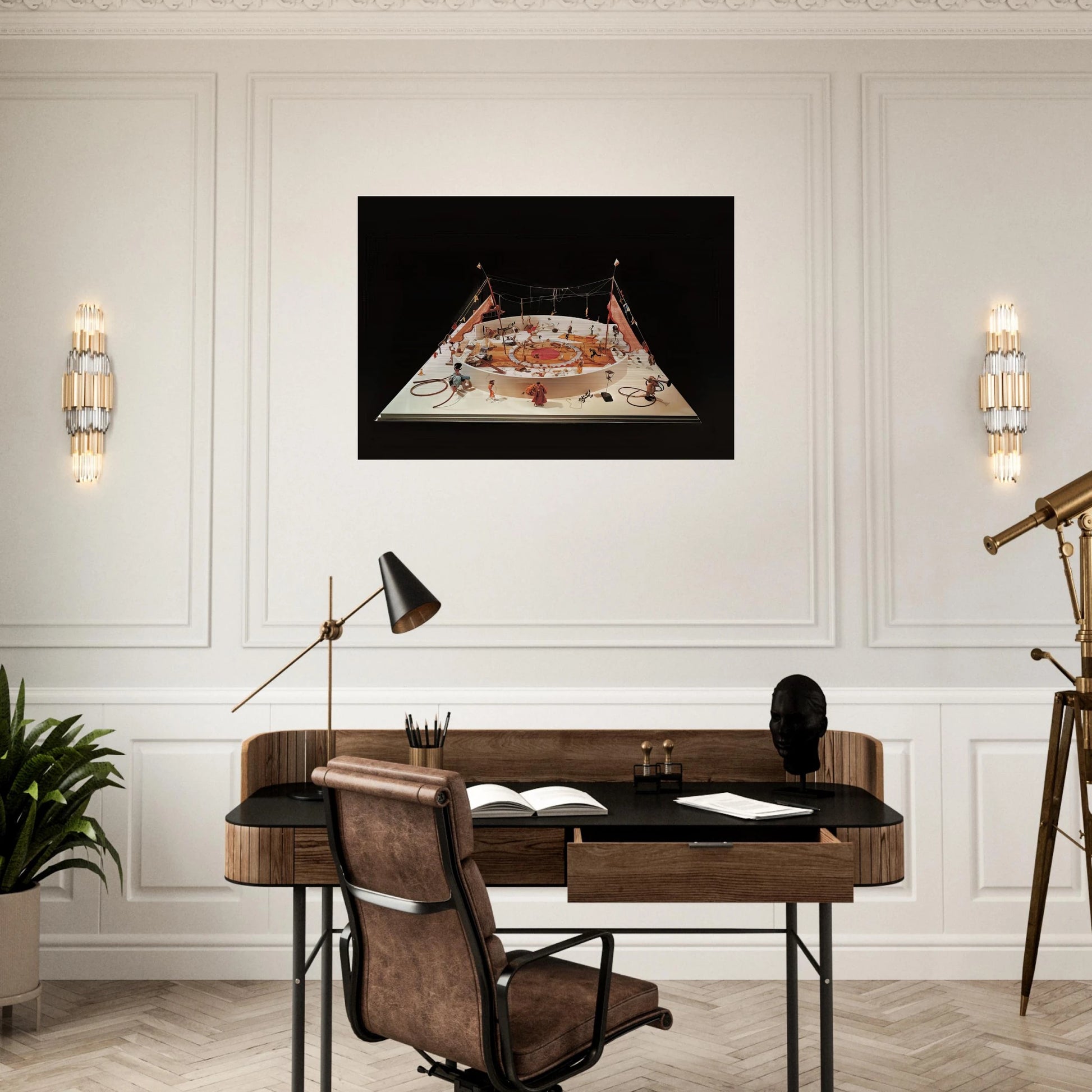 CALDER S CIRCUS 1931 - Alexander Calder Brushed Aluminum Print - 70x100 cm / 28x40 inches | Alexander Calder Aluminum Print | Alexander Calder Prints