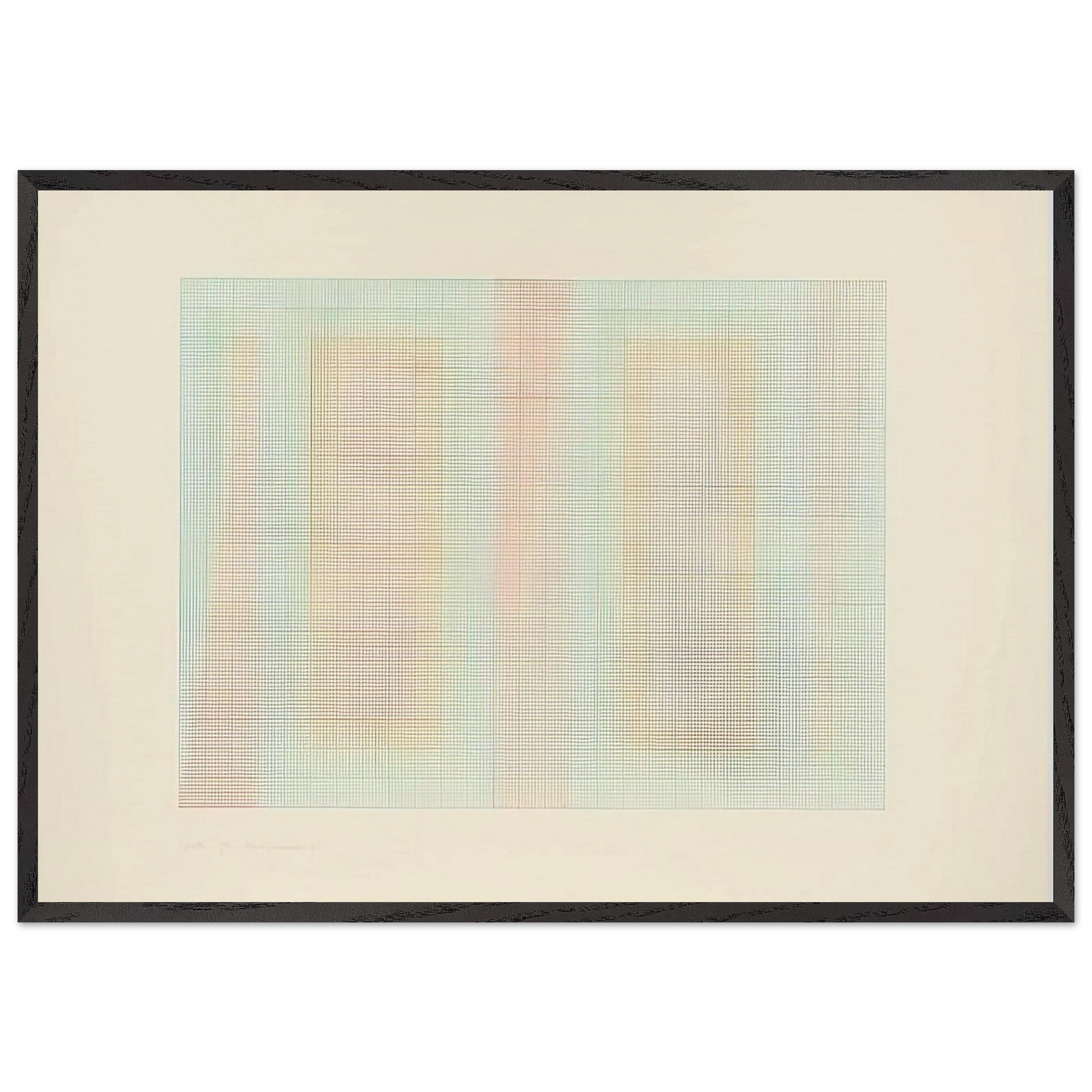 Eighths - 1967 - Mark Lancaster Framed Art Print – Black Wooden Frame - Default Title - -Framed Art Print