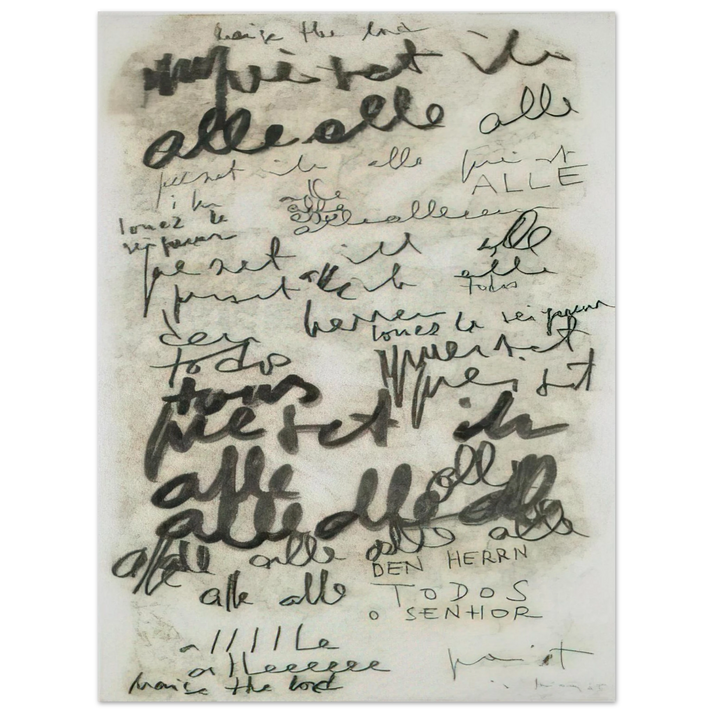 Mira Schendel - Untitled Alle - 1965  75x100 cm / 30x40inches Fine Art Poster