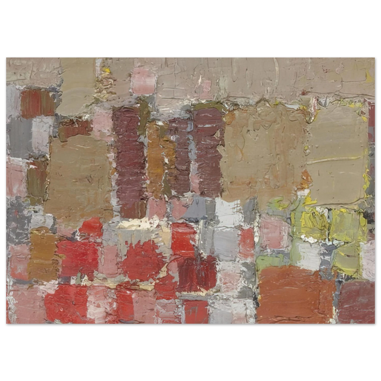Nicolas de Stael - Composition - Art Informel Fine Art Poster - 75x100 cm / 30x40 inches