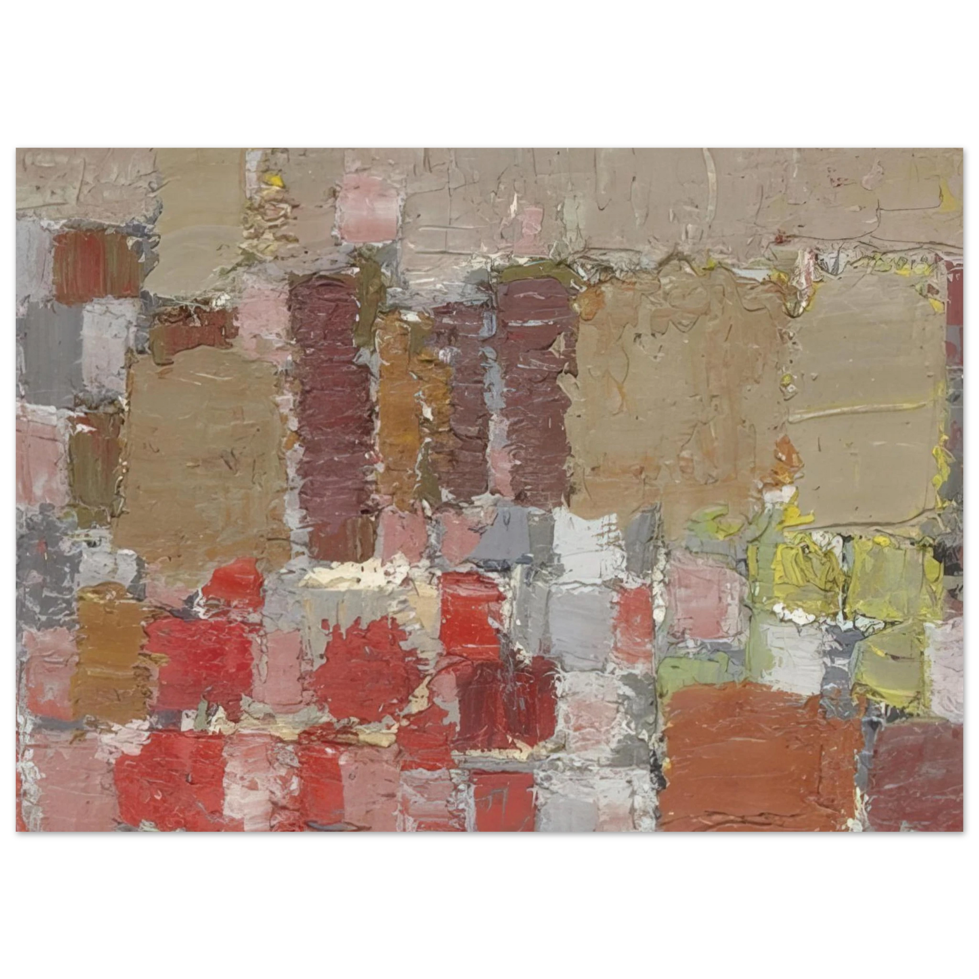 Nicolas de Stael - Composition - Art Informel Fine Art Poster - 75x100 cm / 30x40 inches