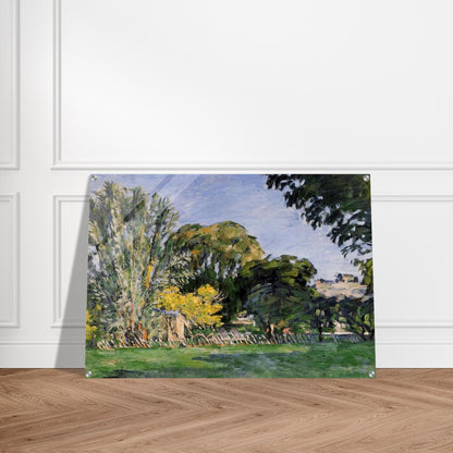 The Trees of Jas de Bouffan - Paul Cézanne Acrylic Print - 70x100 cm / 28x40″ inches