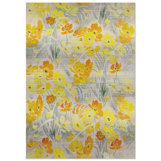 Orange and Yellow Flowers - Post-Impressionism - Le Pho Brushed Aluminum Print - 70x100 cm / 28x40 inches | Le Pho Aluminum Print | Le Pho Prints