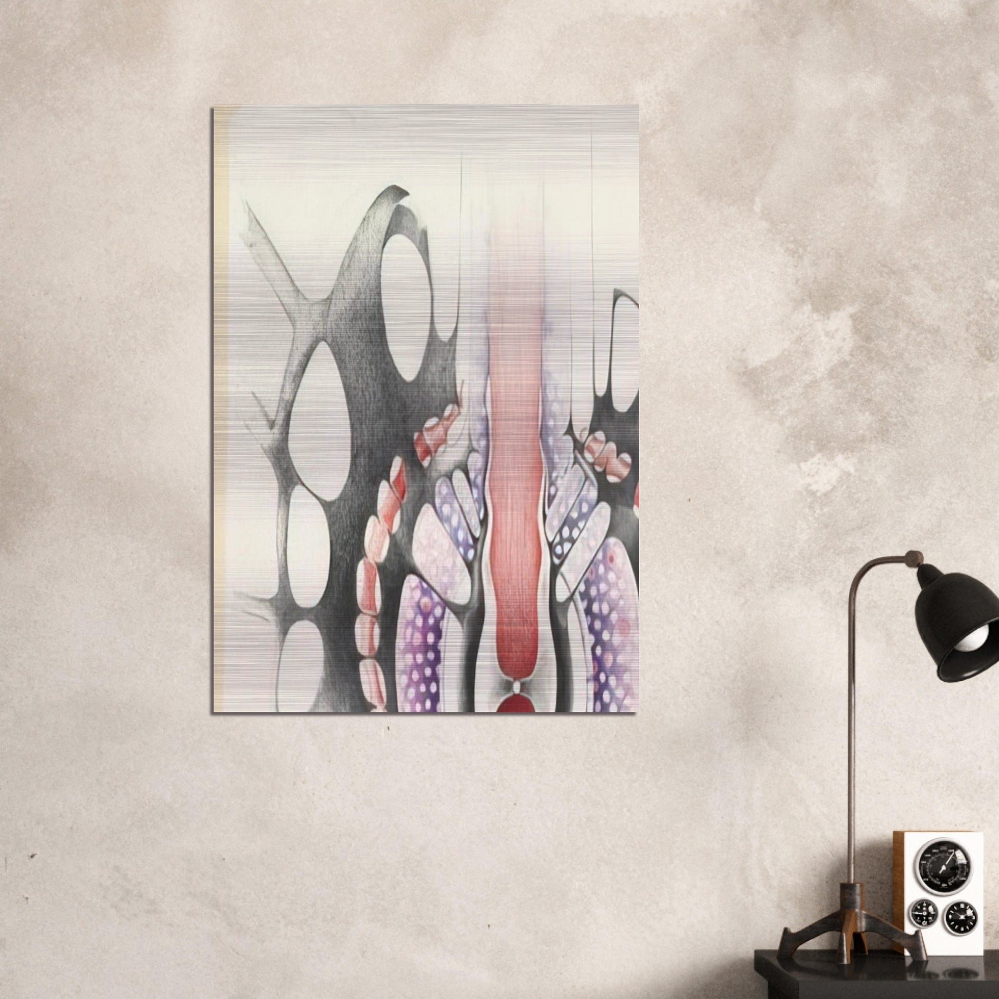 UNTITLED 1967 1 - Lee Bontecou Brushed Aluminum Print - 70x100 cm / 28x40 inches | Lee Bontecou Aluminum Print | Lee Bontecou Prints