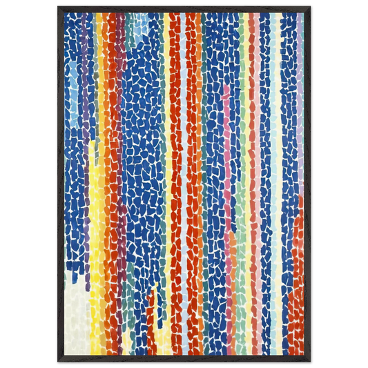 IRIS TULIPS JONQUILS AND CROCUSES 1969 - Alma Woodsey Thomas Framed Art Print – Black Wooden Frame - Default Title - -Framed Art Print