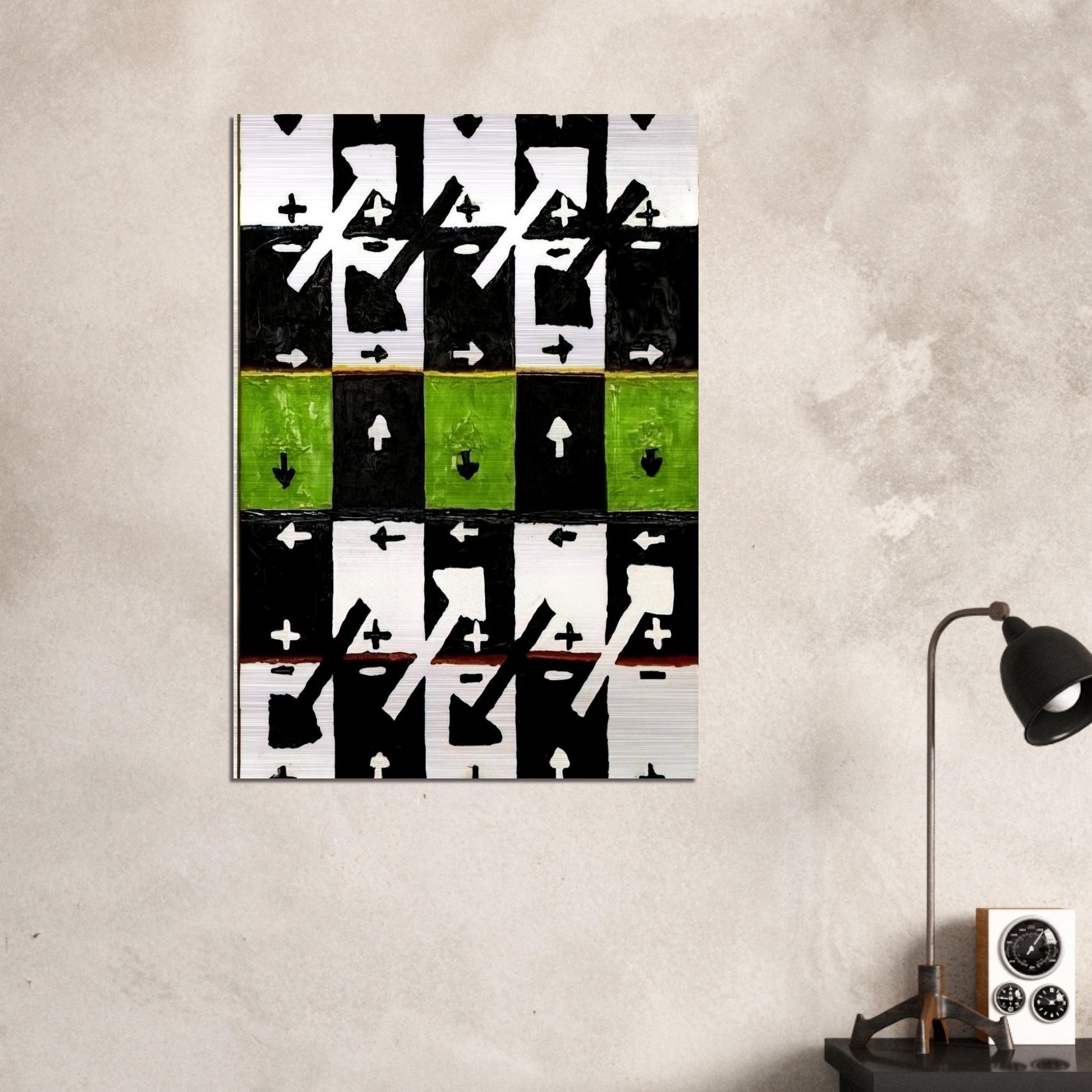 An Influence of the Earth's Motion on Optical Phenomena - 1961 - Alfred Jensen Brushed Aluminum Print - 70x100 cm / 28x40 inches | Alfred Jensen Aluminum Print | Alfred Jensen Prints