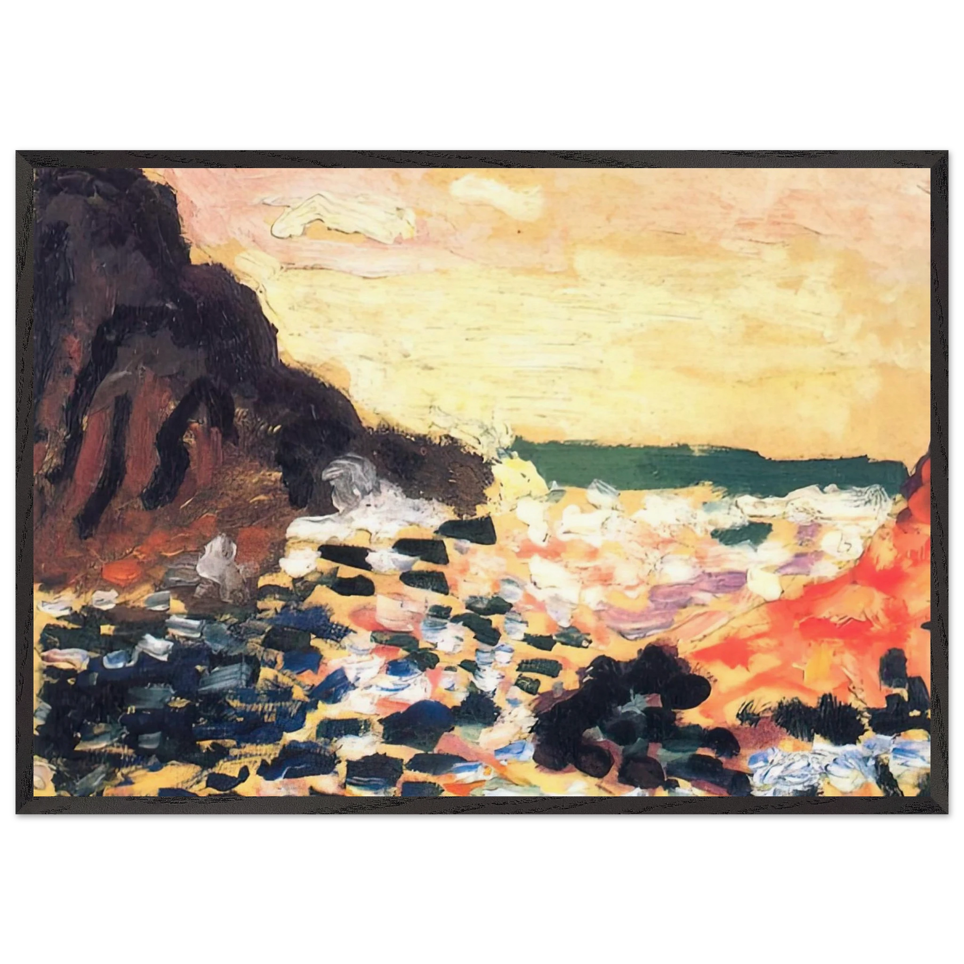 SEASCAPE 1906 - Henri Matisse Framed Art Print – Black Wooden Frame - Default Title - -Framed Art Print