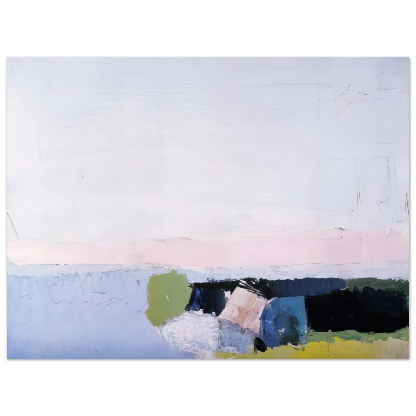 Nicolas de Stael - Bord de Mer - 1952 Fine Art Poster - 13x18 cm / 5x7 inches