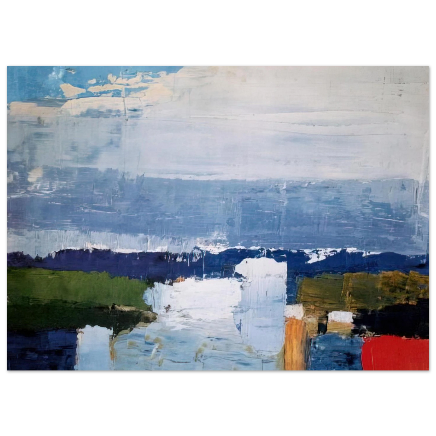 Nicolas de Stael - Paysage du midi - Art Informel Fine Art Poster - 40x60 cm / 16x24 inches