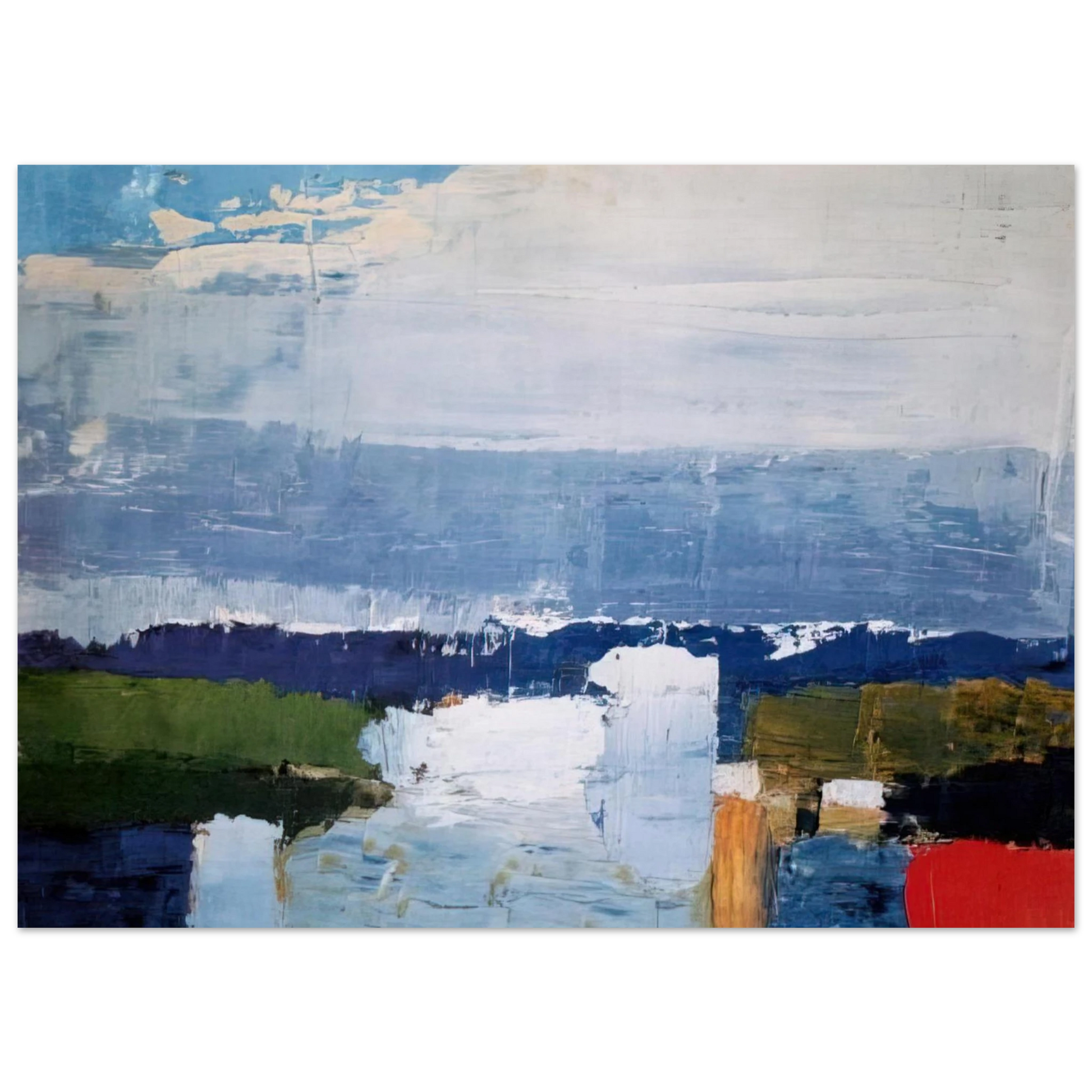 Nicolas de Stael - Paysage du midi - Art Informel Fine Art Poster - 40x60 cm / 16x24 inches