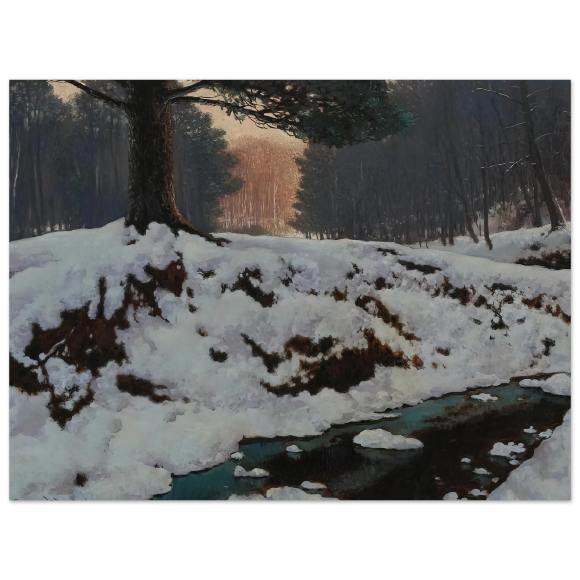 Frank Johnston - The Shadowed Valley - Post-Impressionism Fine Art Poster - Default Title