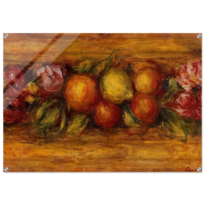 Garland of Fruit and Flowers - Pierre-Auguste Renoir Acrylic Print - 70x100 cm / 28x40″ inches