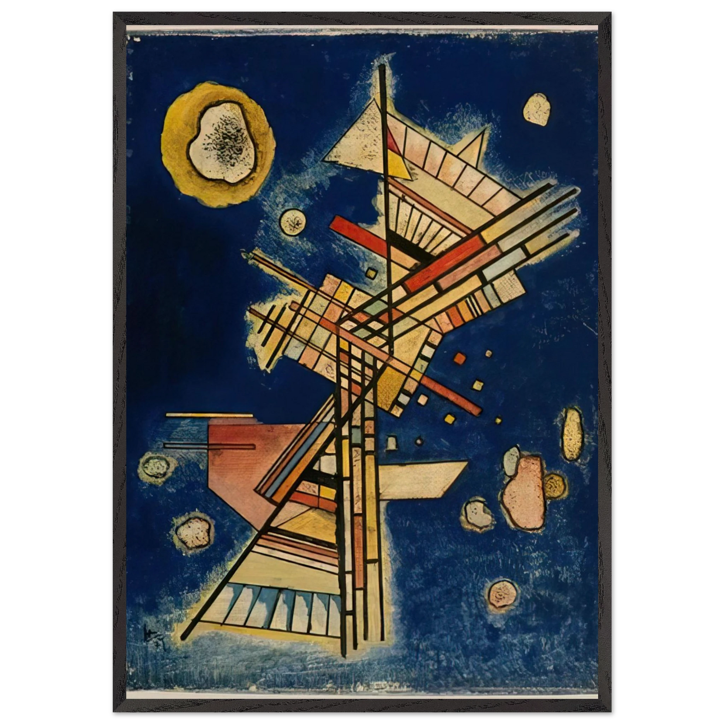 DARK FRESHNESS 1927 - Wassily Kandinsky Framed Art Print – Black Wooden Frame - Default Title - -Framed Art Print