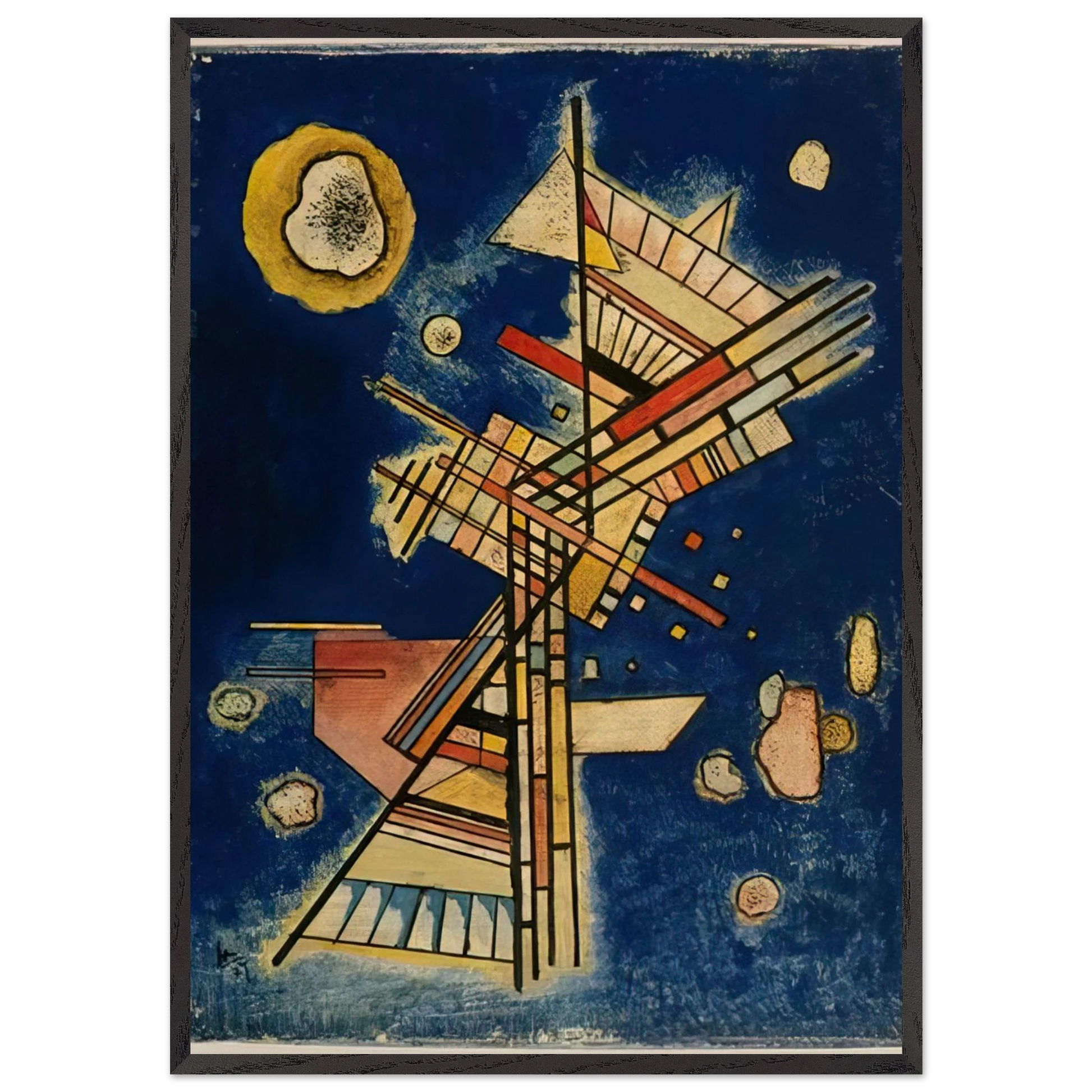 DARK FRESHNESS 1927 - Wassily Kandinsky Framed Art Print – Black Wooden Frame - Default Title - -Framed Art Print