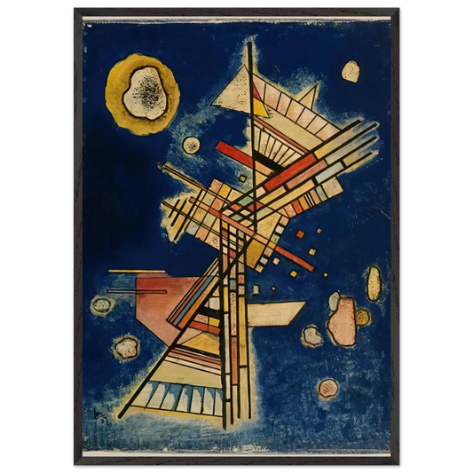 DARK FRESHNESS 1927 - Wassily Kandinsky 70x100 cm / 28x40 inches Framed Art Print – Black Wooden Frame