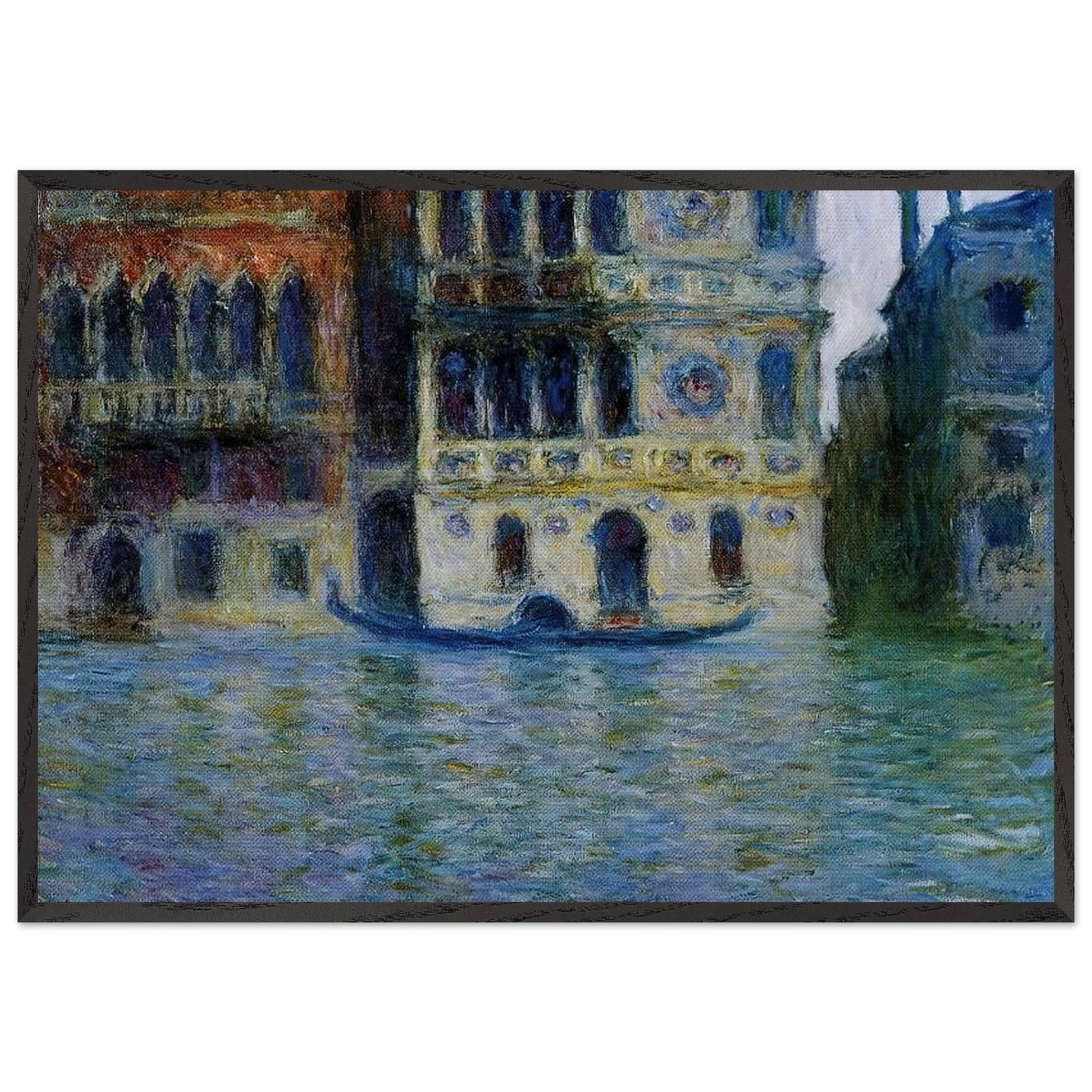 Palazzo Dario - claude monet Framed Art Print – Black Wooden Frame - Default Title - -Framed Art Print
