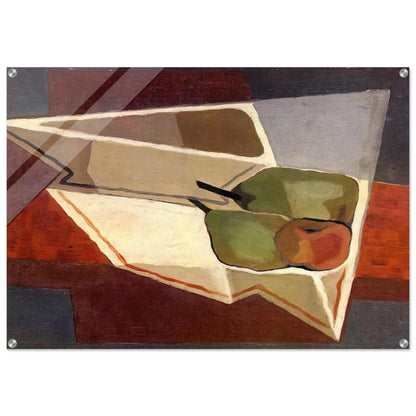 FRUIT WITH BOWL 1926 - Juan Gris Acrylic Print - 70x100 cm / 28x40″ inches | Juan Gris Wall Art | Juan Gris Prints