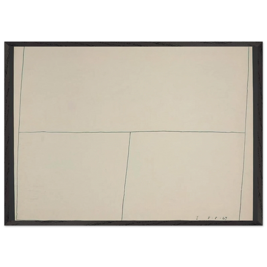 Twentieth Century Ikon Series 8867 I - 1967 - Bob Law Framed Art Print – Black Wooden Frame - Default Title - -Framed Art Print