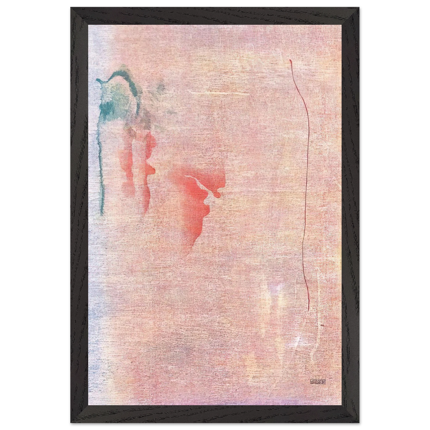 Helen Frankenthaler - Cedar Hill - 1983 Wall art - 50x70 cm / 20x28 inches - Premium Wooden Framed Poster With Fine Art Paper - White frame