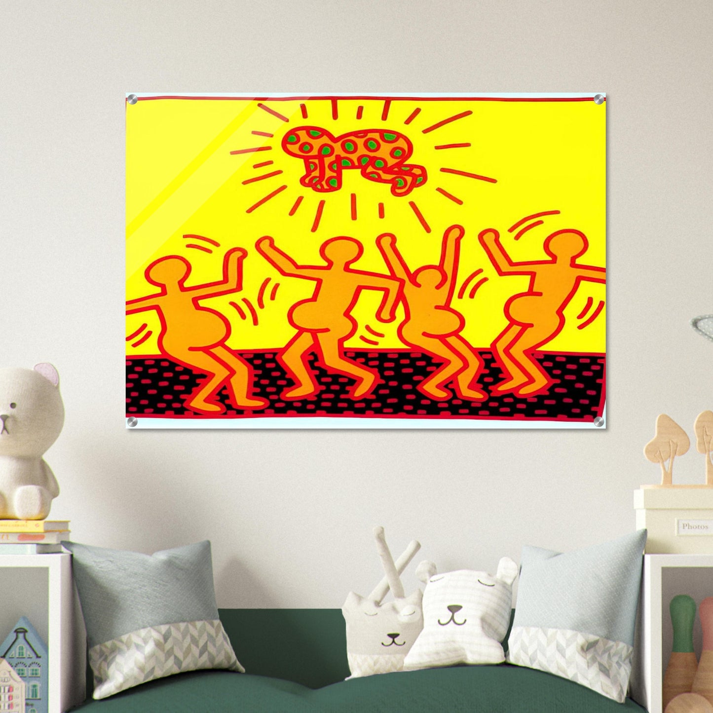 UNTITLED 1983 1 - Keith Haring Acrylic Print - 70x100 cm / 28x40″ inches | Keith Haring Wall Art | Keith Haring Prints