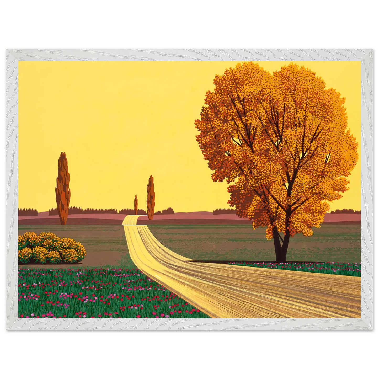 Hiroshi Nagai - Autumn Wall Art - 30x40 cm / 12x16 inches - Fine Art Poster - -