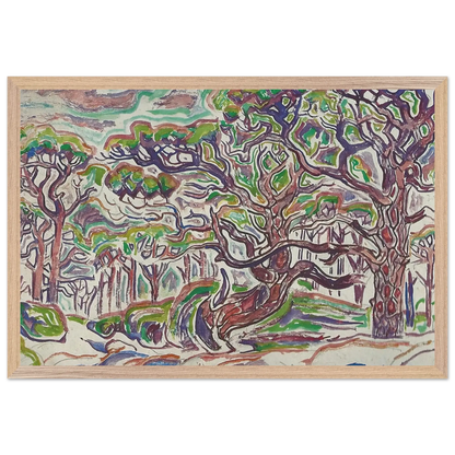 Walter Inglis Anderson - Walter Anderson Wall art - 27x35 cm / 11x14 Inches - Premium Wooden Framed Poster With Fine Art Paper - White frame