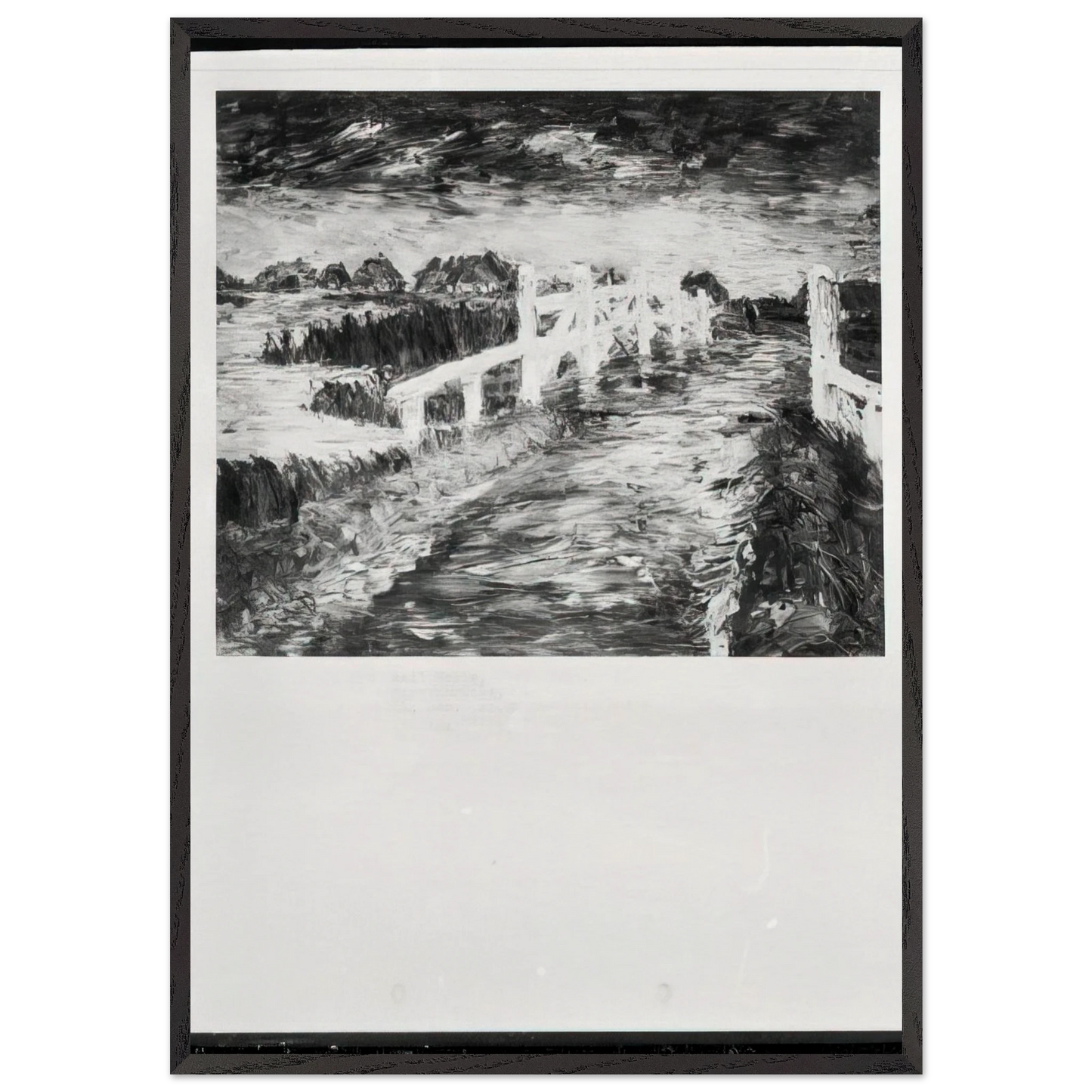 Maruchbrucke - Emil Nolde Framed Art Print – Black Wooden Frame - Default Title - -Framed Art Print