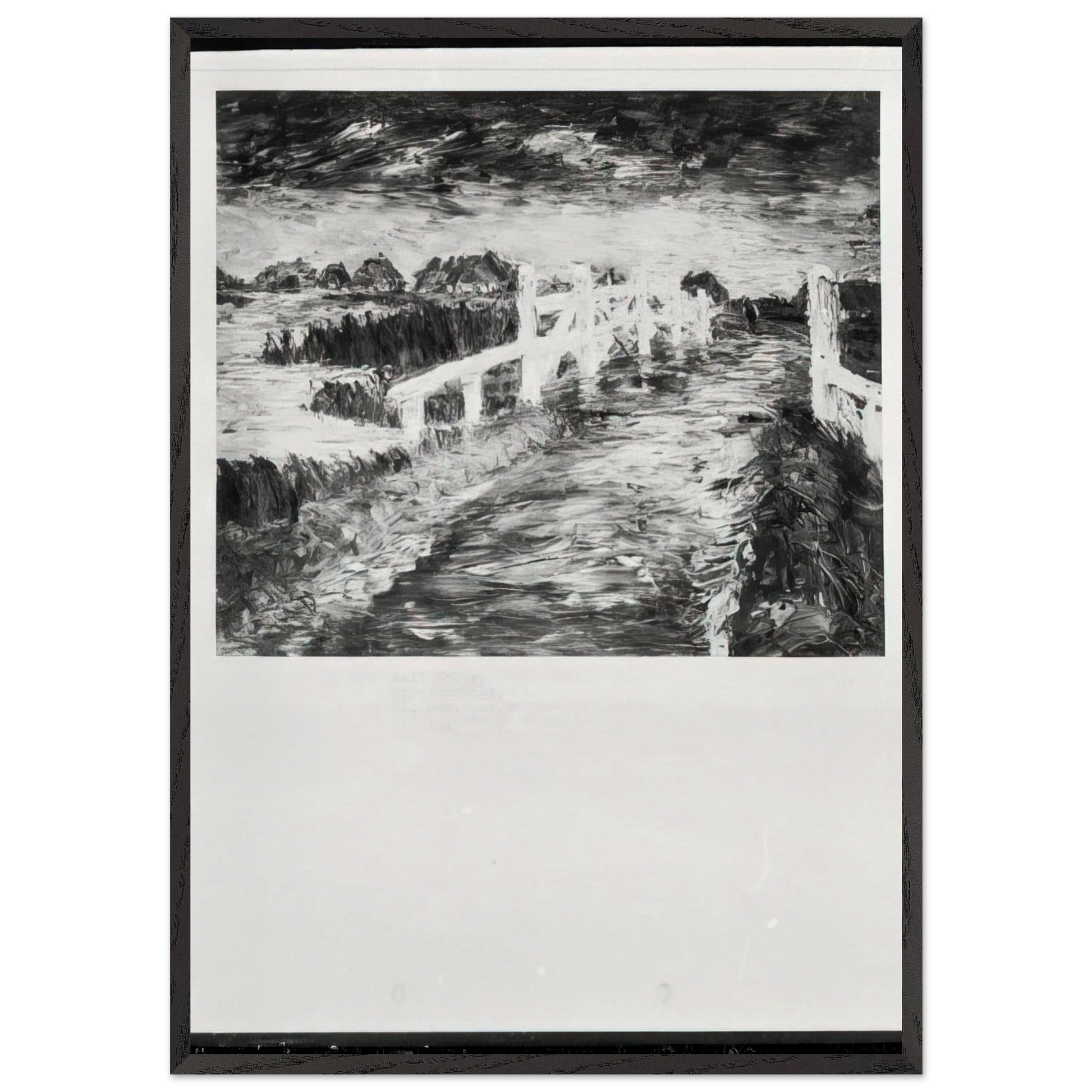 Maruchbrucke - Emil Nolde Framed Art Print – Black Wooden Frame - Default Title - -Framed Art Print