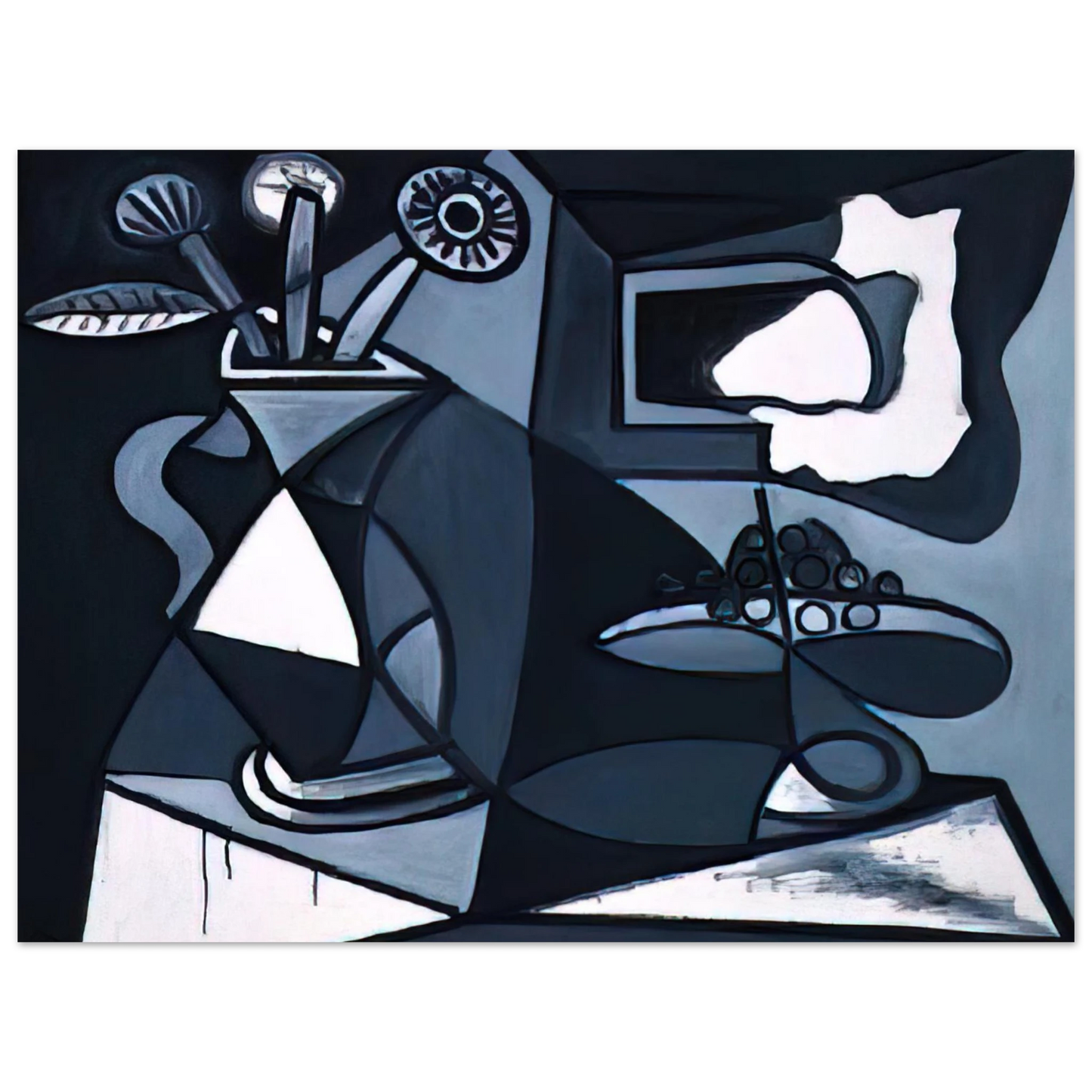 Pablo Picasso - Vase with flowers Fine Art Poster - Default Title