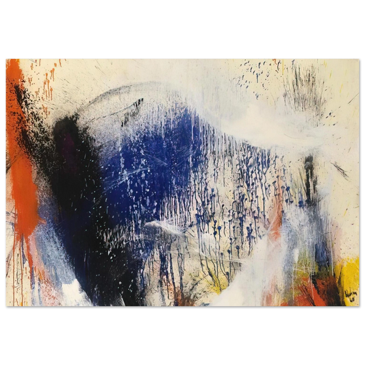 Helen Frankenthaler - Untitled - 1960 Wall art - 13x18 cm / 5x7 inches - Fine Art Poster - -