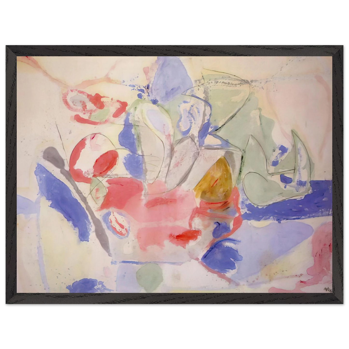 Helen Frankenthaler - Mountains and Sea - 1952 Wall art - 70x100 cm / 28x40 Inches - Fine Art Poster - -