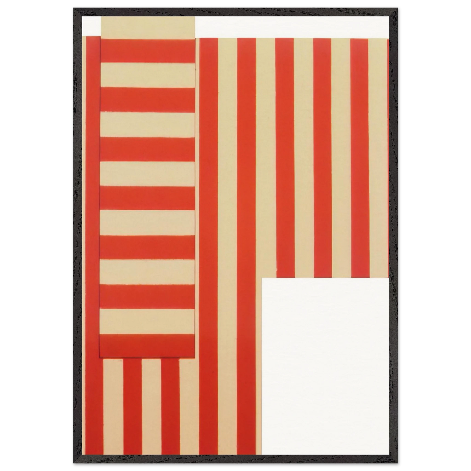 No 1 - 1973 - Jeremy Moon 70x100 cm / 28x40 inches Framed Art Print – Black Wooden Frame