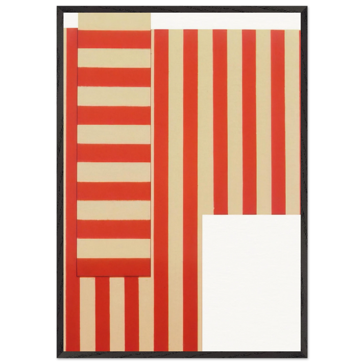 No 1 - 1973 - Jeremy Moon 70x100 cm / 28x40 inches Framed Art Print – Black Wooden Frame