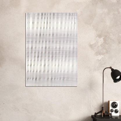 Superficie Bianca - 1985 - Enrico Castellani Brushed Aluminum Print - 70x100 cm / 28x40 inches | Enrico Castellani Aluminum Print | Enrico Castellani Prints
