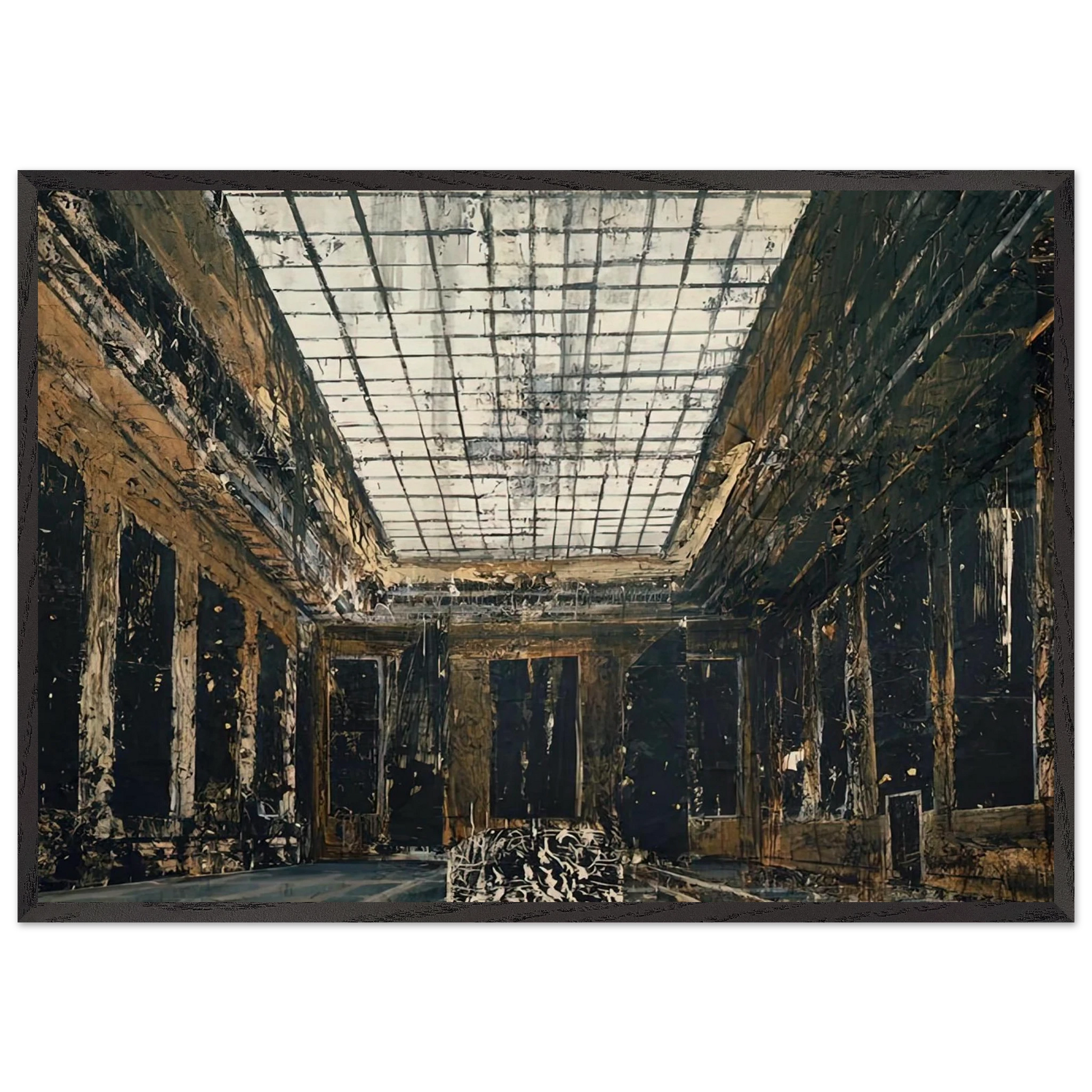 INTERIOR 1981 - Anselm Kiefer Framed Art Print – Black Wooden Frame - Default Title - -Framed Art Print