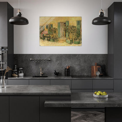 Exterior of a Restaurant at Asnieres - Vincent van Gogh Acrylic Print - 70x100 cm / 28x40″ inches